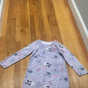 Wonder Nation Purple Kids Nightgown with Panda and Space Design